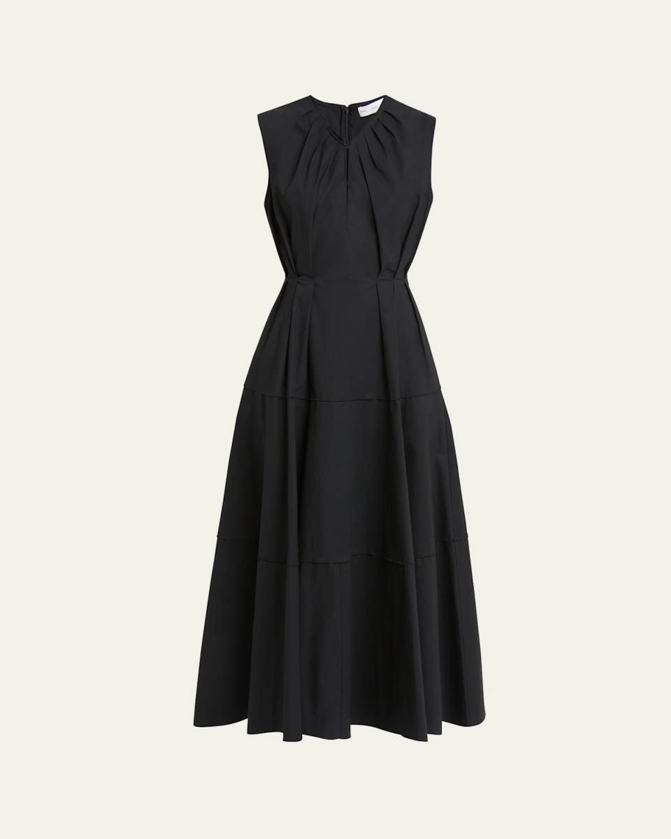 Kailey Stretch Poplin Maxi Dress
